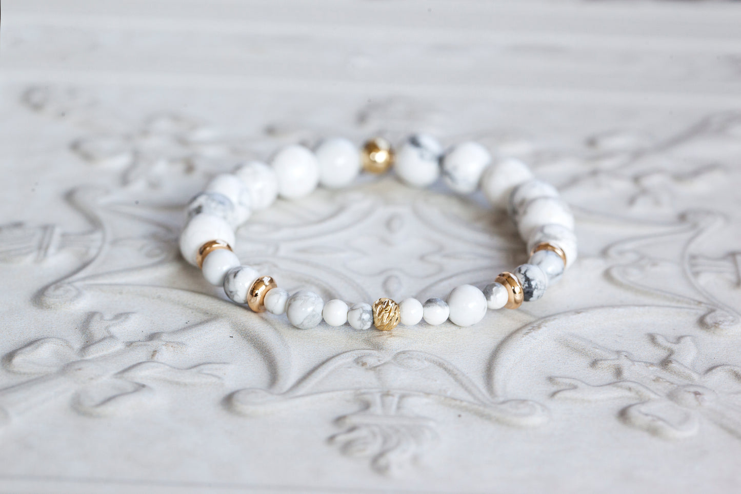 BEGIN WITH CALM Howlite Bracelet