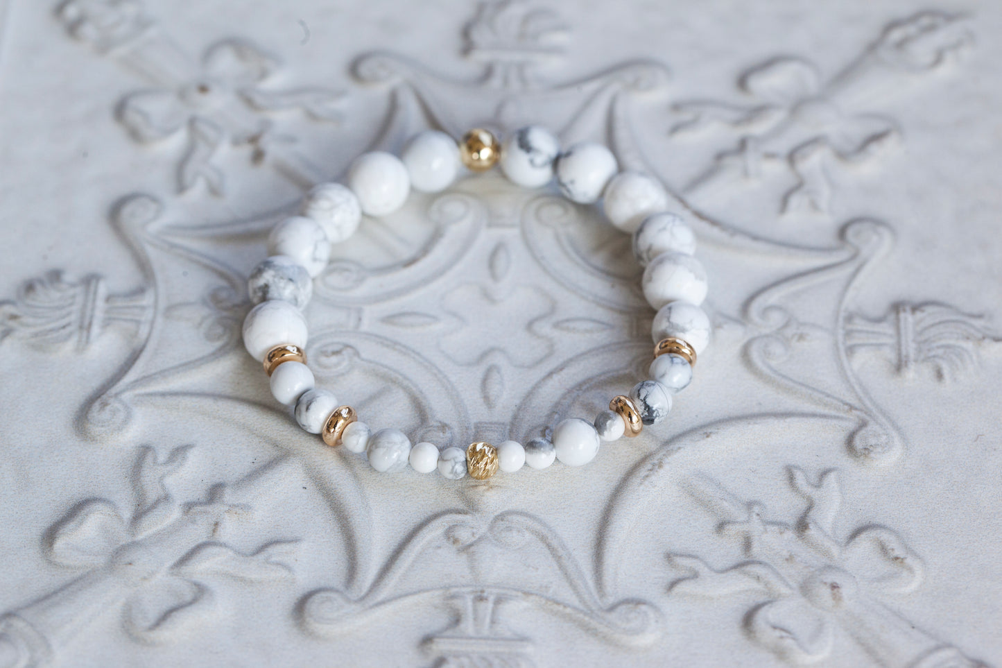 BEGIN WITH CALM Howlite Bracelet