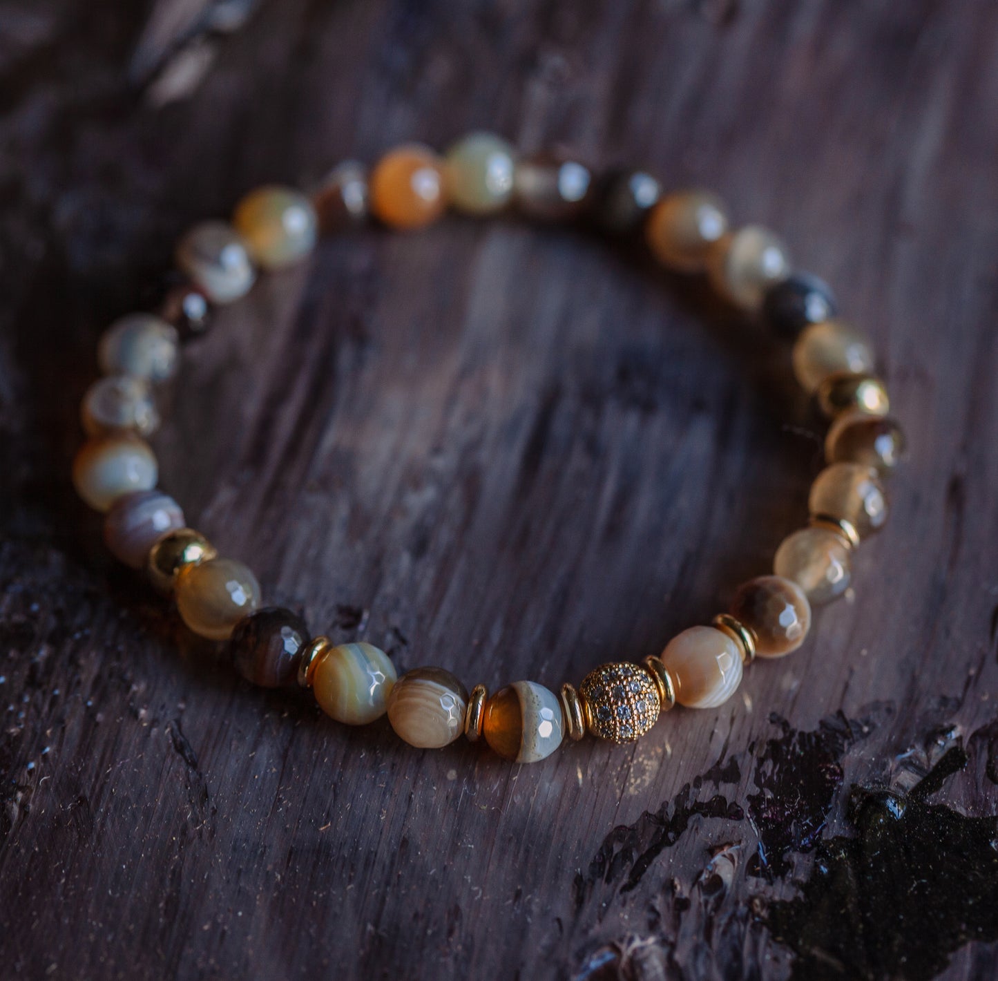 TLC Tender Loving Care Agate Bracelet