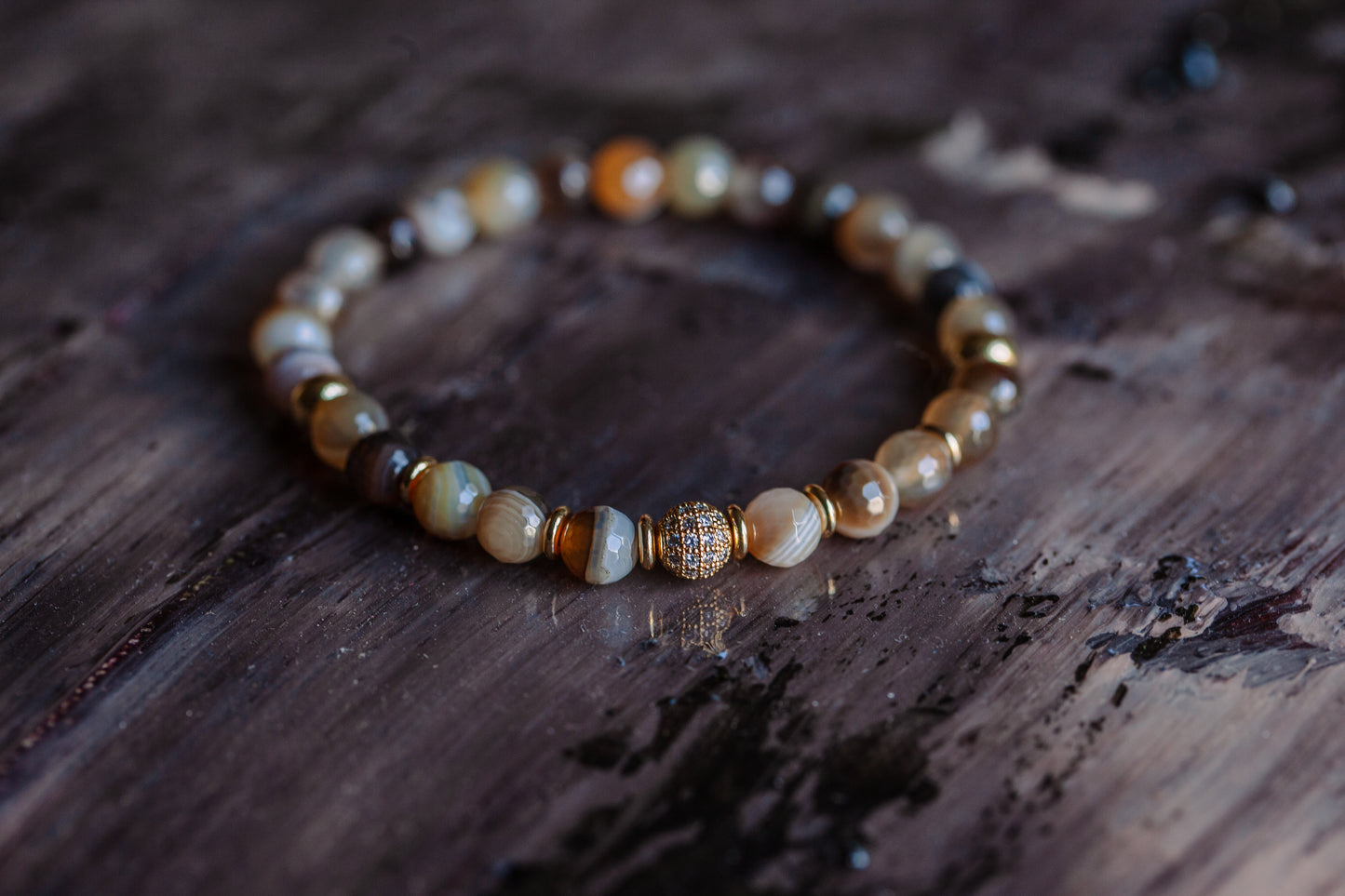 TLC Tender Loving Care Agate Bracelet