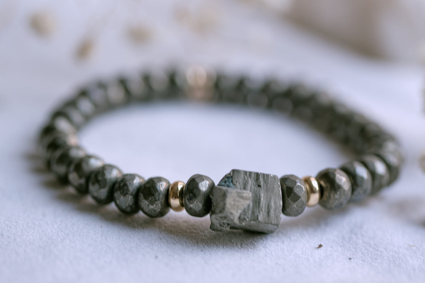 INFINITE ABUNDANCE Unisex Pyrite Bracelet