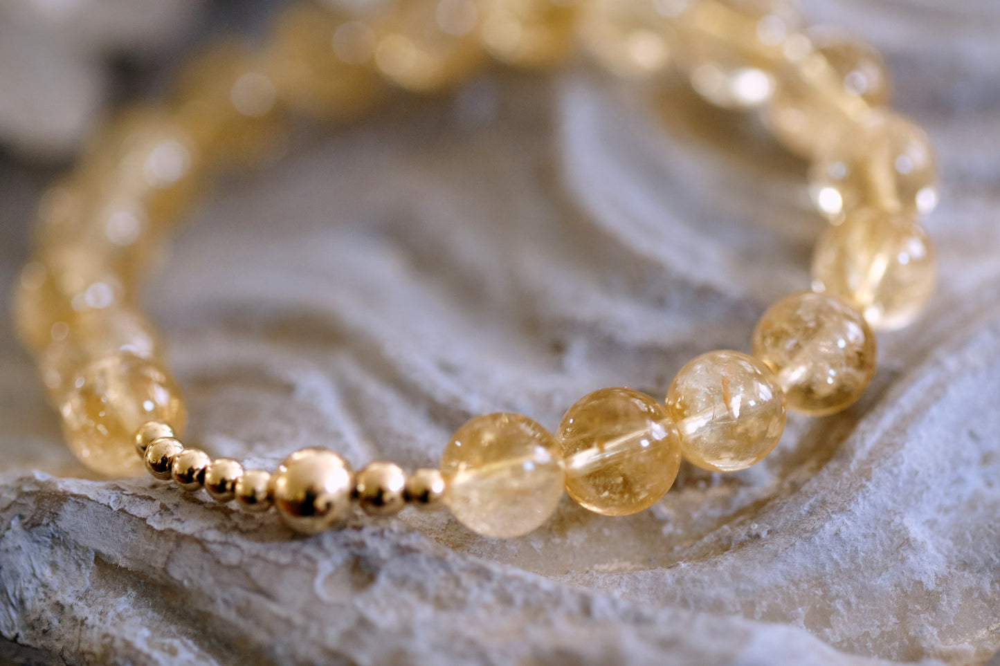 JOY & SUCCESS Citrine 14k Gold-Filled Bracelet
