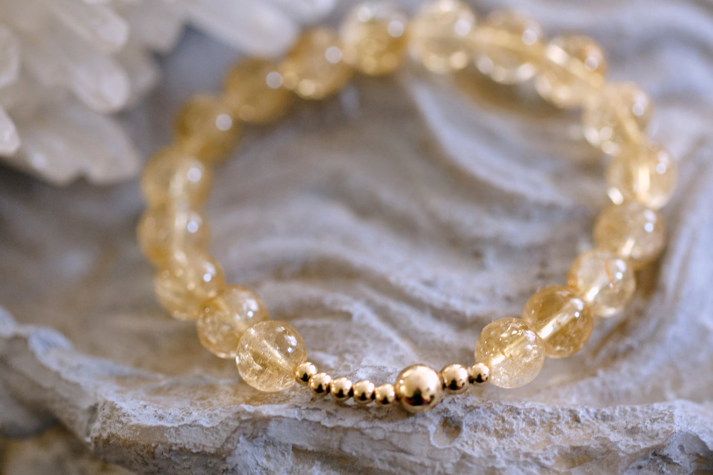 JOY & SUCCESS Citrine 14k Gold-Filled Bracelet