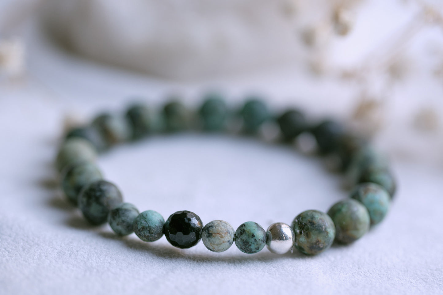 METAMORPHOSIS African Turquoise and Sterling Silver Bracelet