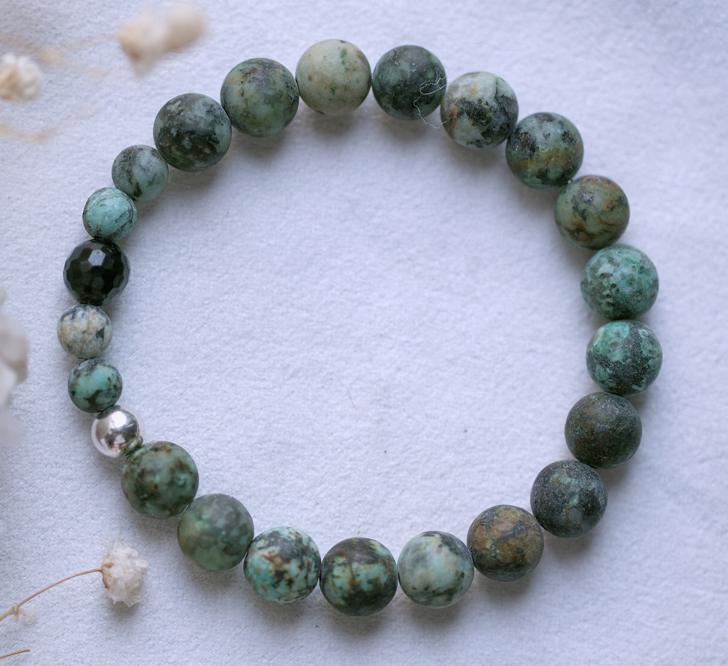 METAMORPHOSIS African Turquoise and Sterling Silver Bracelet