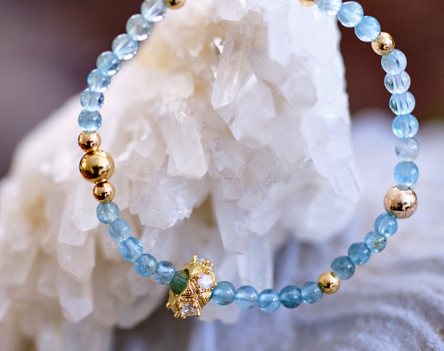 MOTIVATE Blue Apatite Bracelet