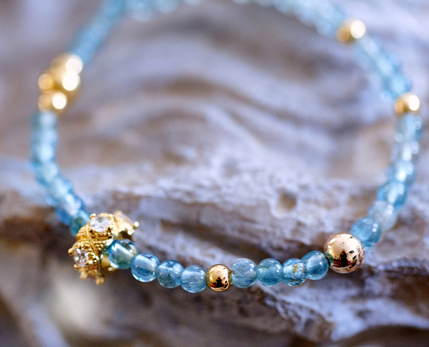 MOTIVATE Blue Apatite Bracelet