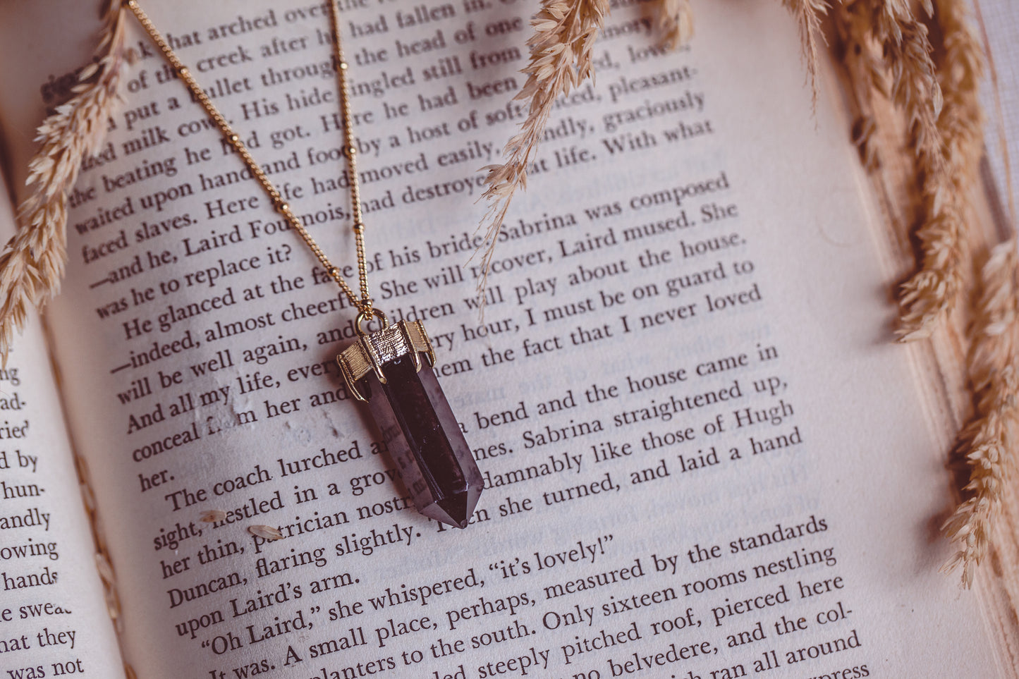 PURIFY Smokey Quartz Point Necklace