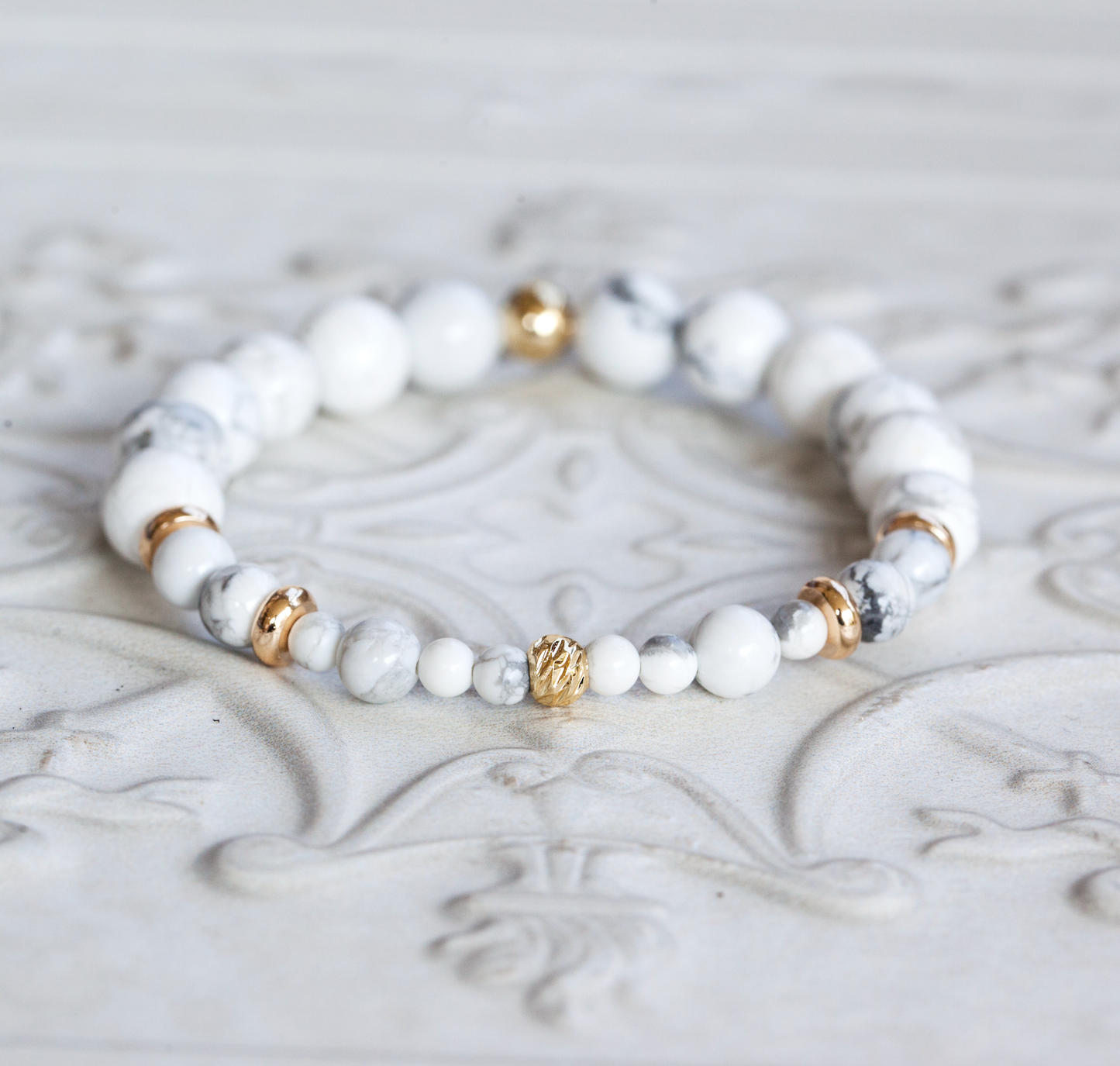 BEGIN WITH CALM Howlite Bracelet