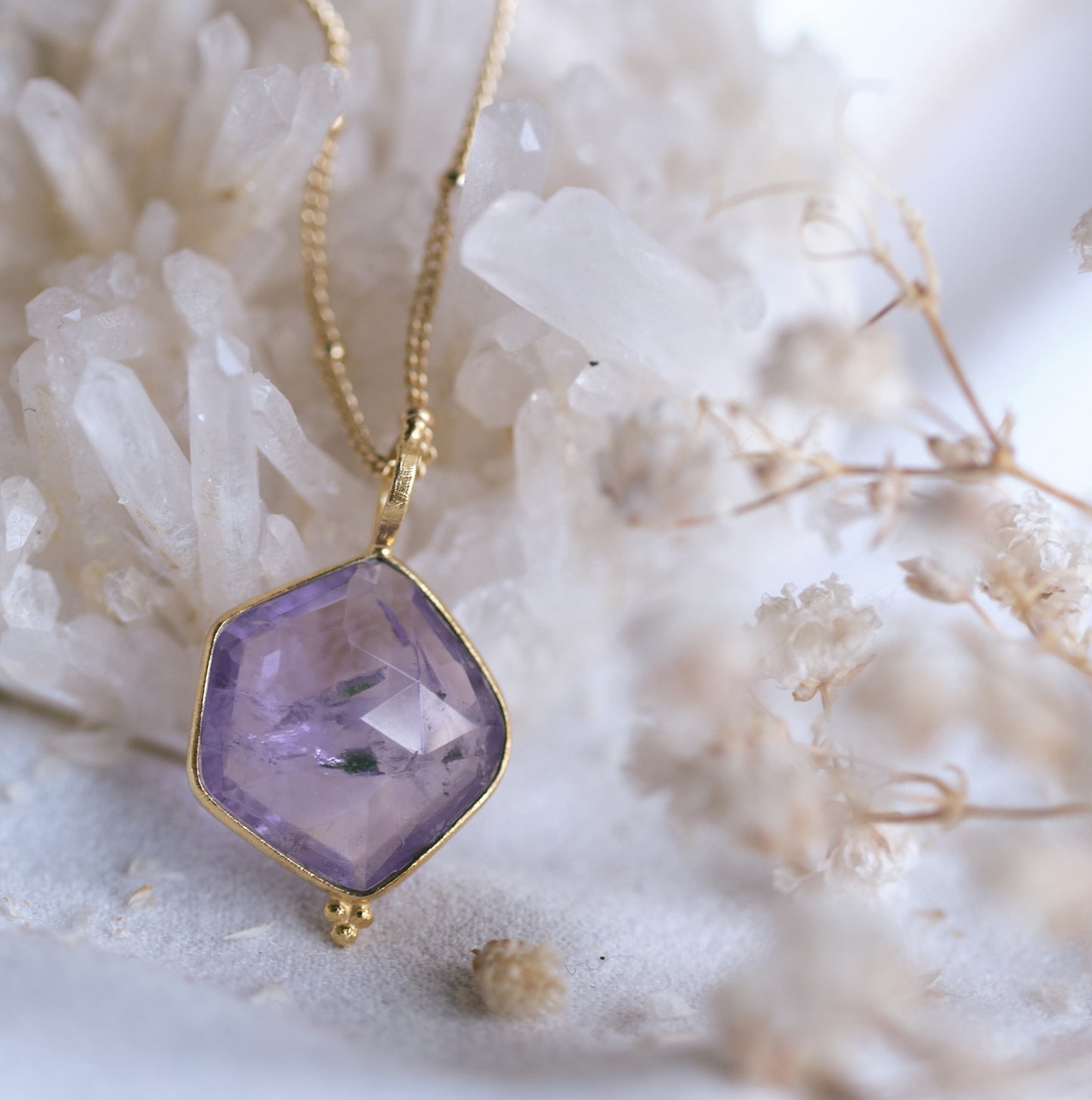 MY INTUITIVE ALLY 16mm Amethyst Necklace