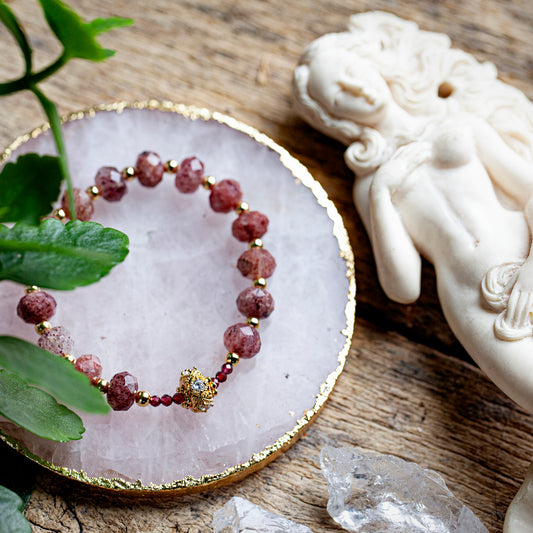 PASSION & PROSPERITY (APHRODITE) Ruby and Garnet Bracelet
