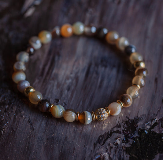TLC Tender Loving Care Agate Bracelet