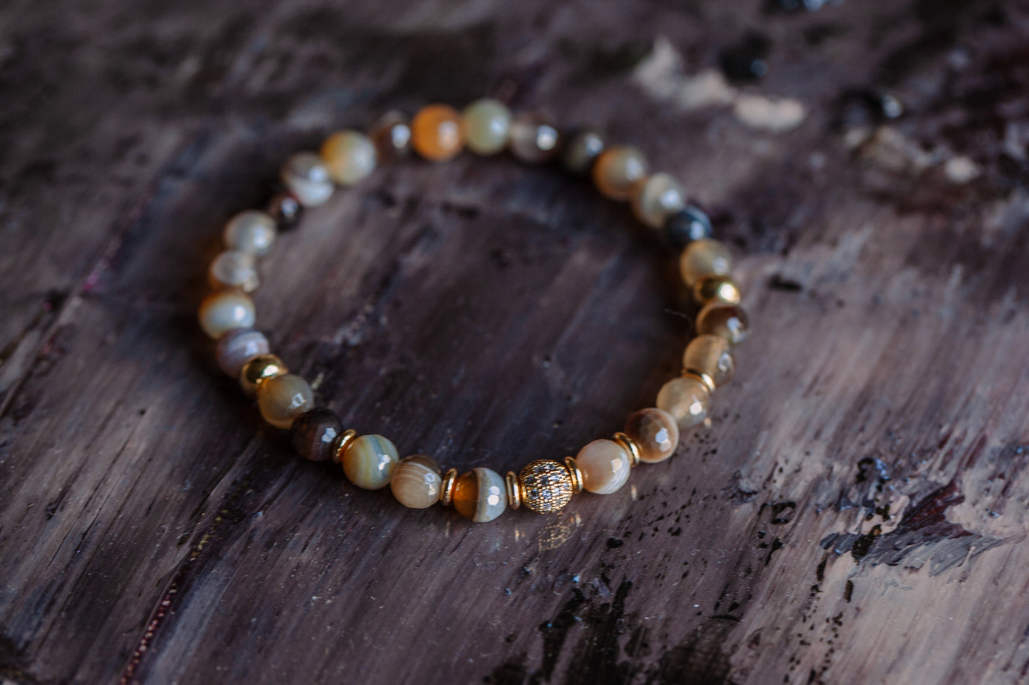 TLC Tender Loving Care Agate Bracelet