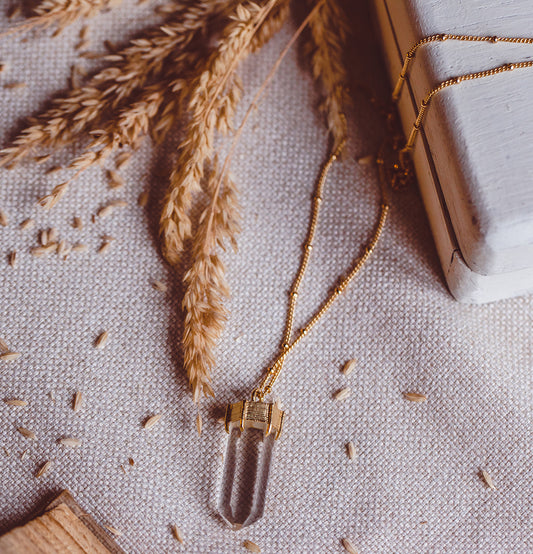 HEIGHTEN Clear Quartz Point Necklace