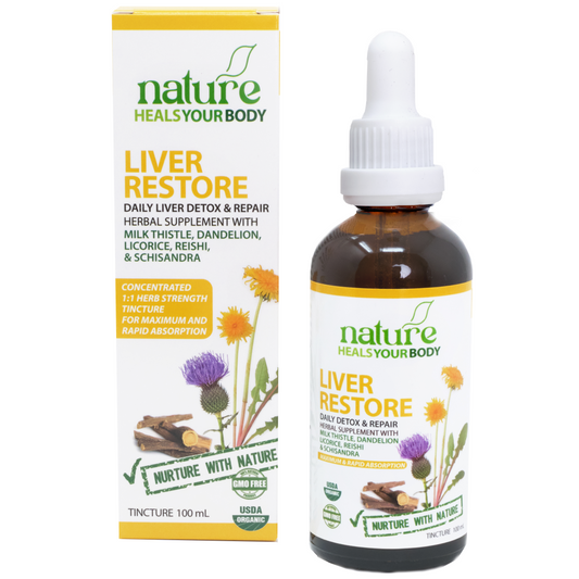 Liver Restore - Liver Self-Repair and Detox -  Herbal Tincture + Energy Healing