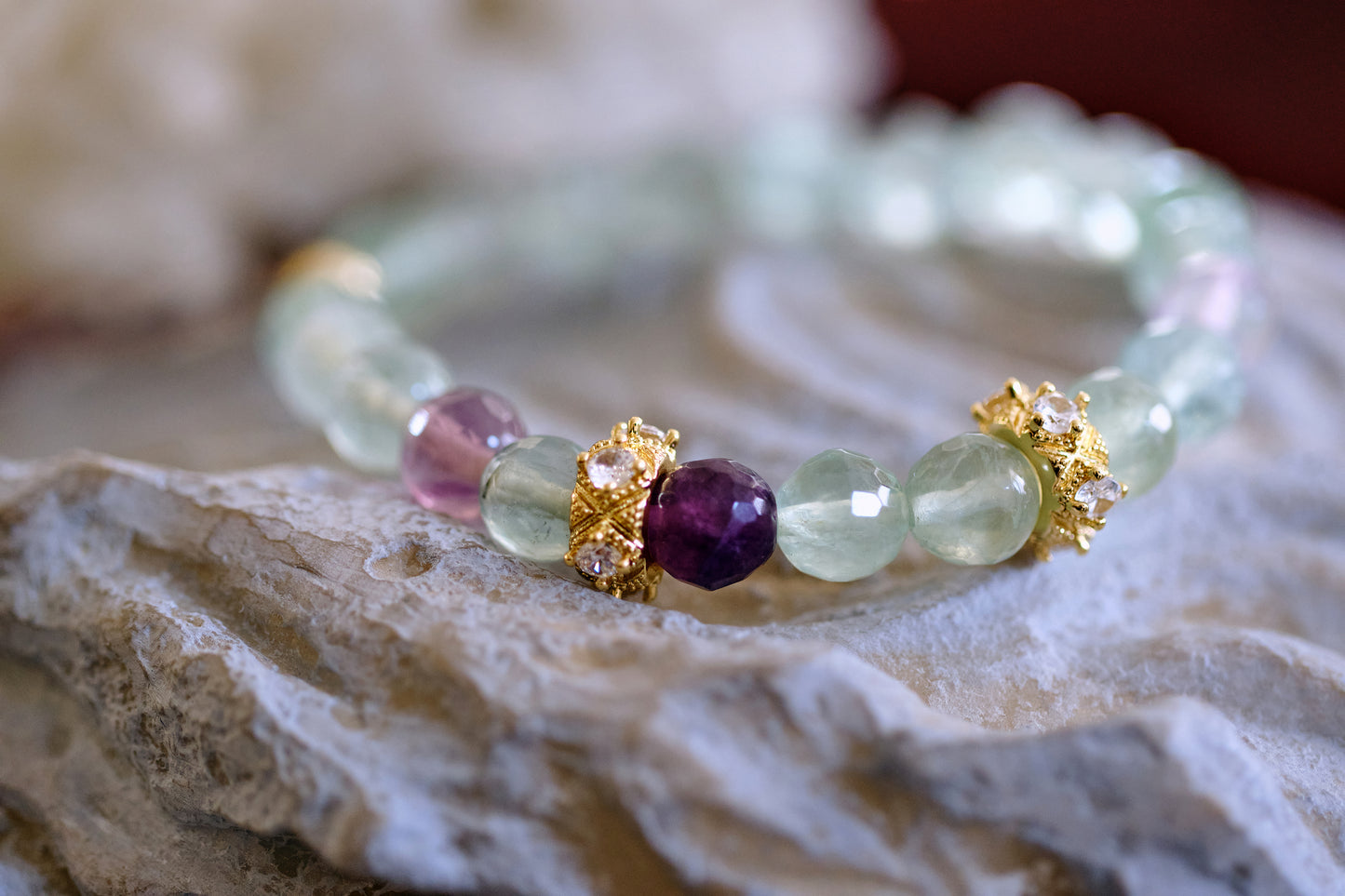 MIND POWER Rainbow Fluorite Bracelet