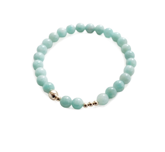 PERFECTLY ME Blue Amazonite 14k Gold-filled Bracelet