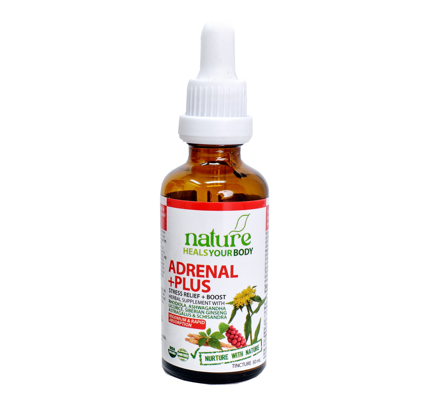 Adrenal Plus - Stress Releif + Boost  -  Herbal Tincture + Energy Healing